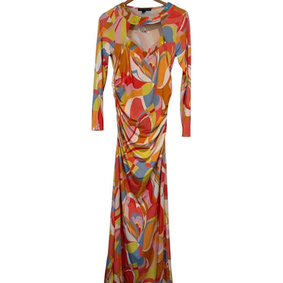Boston Proper "Into the Sun" Embellished Maxi Dress – Size S – NWOT - Picture 1 of 9